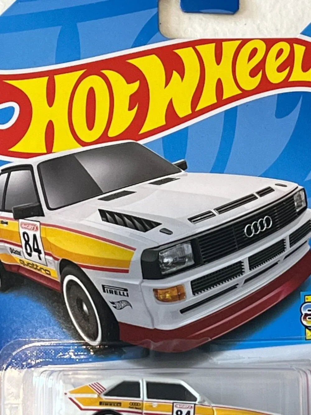 Hot Wheels '84 Audi Sport Quattro HW The 80s 50/250 9/10 White NOC